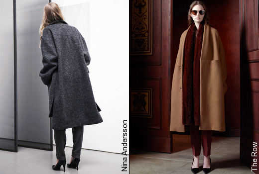 Escarpins + manteau oversize = le bon mix