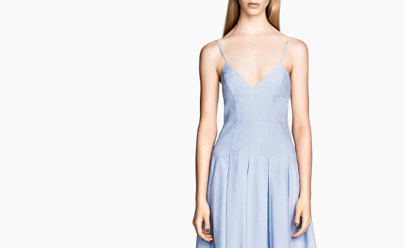 Wanted : une robe bleu ciel H&M