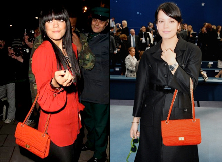 Lily Allen et son sac Chanel