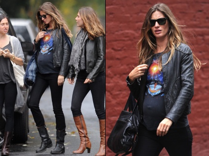 Gisèle Bündchen : casual grossesse