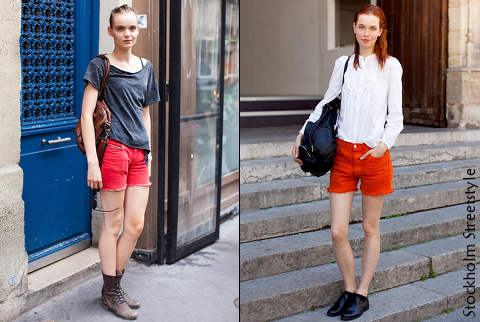 Le short rouge