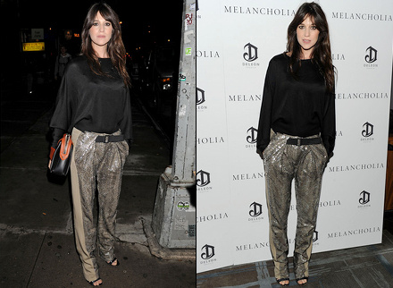 Le pantalon Balenciaga de Charlotte Gainsbourg