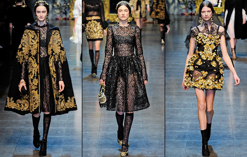 Défilé Dolce & Gabbana - Automne/hiver 2012-2013