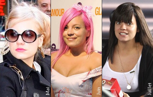 Lily Allen à nouveau brune