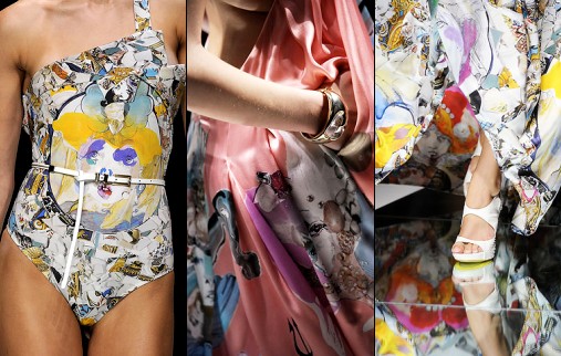 Julie Verhoeven chez Versace