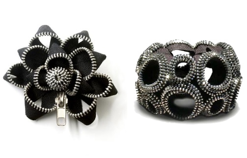 Les bijoux zip de Kate Cusack