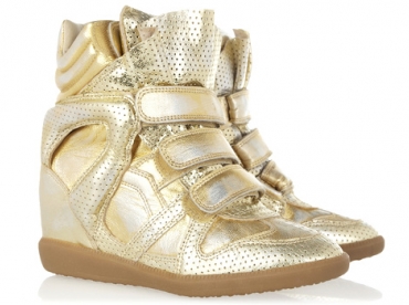 Sneakers dorées Isabel Marant