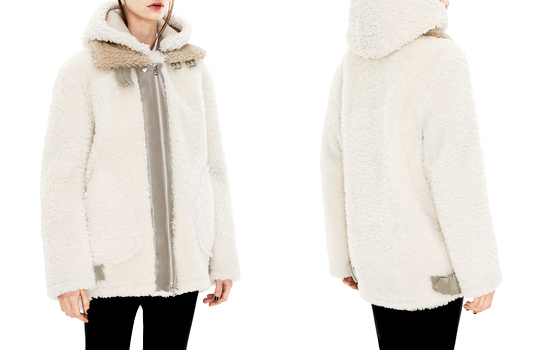 Manteau en shearling Acne