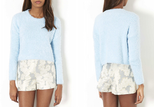 Pull bleu ciel Topshop