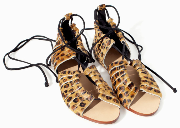 Sandales lopard Zara