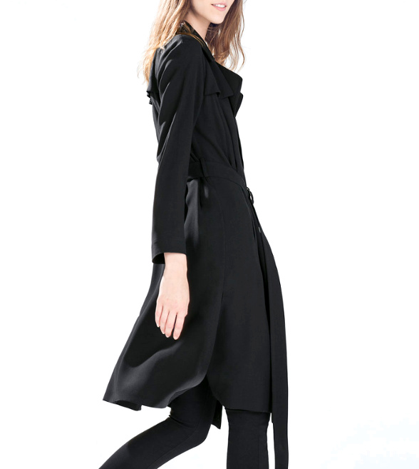 Trench liquide noir Zara