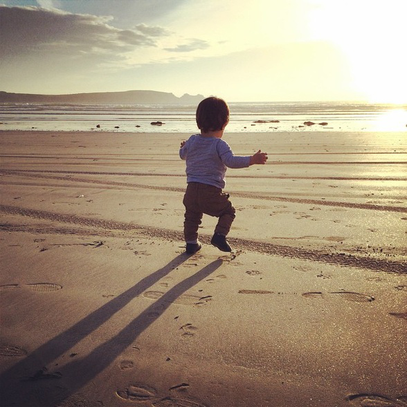 Charles sur la plage