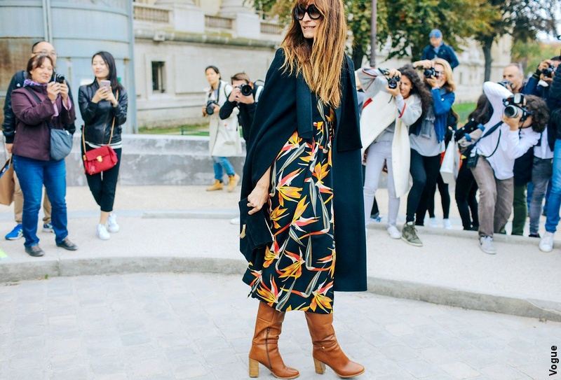 Streetstyle Paris - Robe fleurie