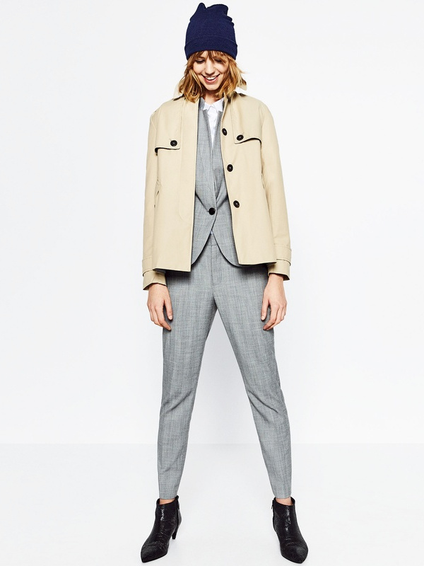 Costume gris + veste camel