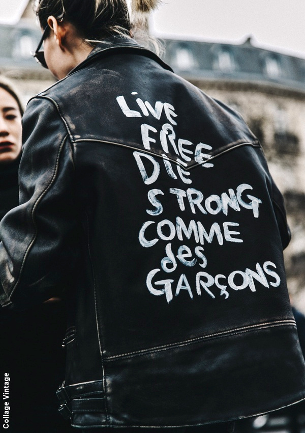 Veste en cuir Comme des Garons