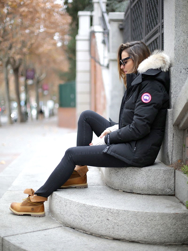 manteau canada goose femme court