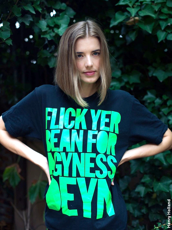 Agyness Deyn - Tee-shirt Henry Holland