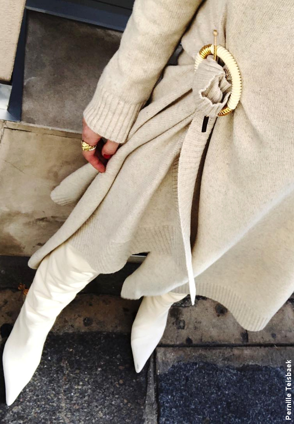 Look beige + blanc