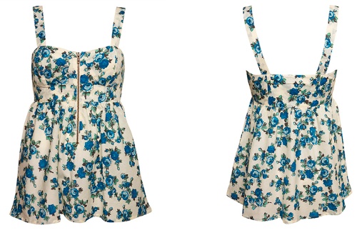 Top fleuri Topshop