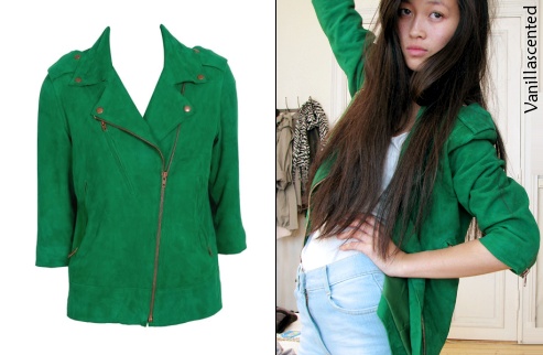 Veste en suède Acne Jeans