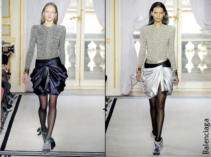 Les collants plumetis par Balenciaga