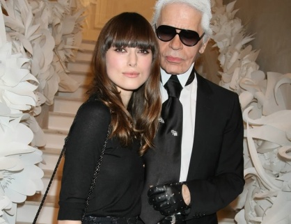 Keira Knightley & Karl Lagerfeld