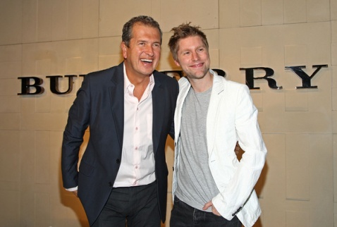 Christopher Bailey & Mario Testino