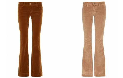 Pantalon pattes d'eph' en velours