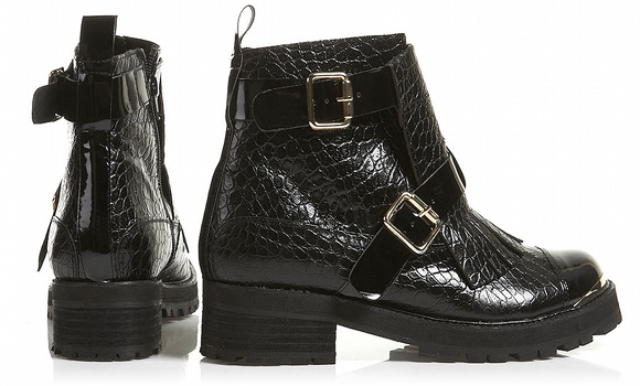 Boots croco Topshop