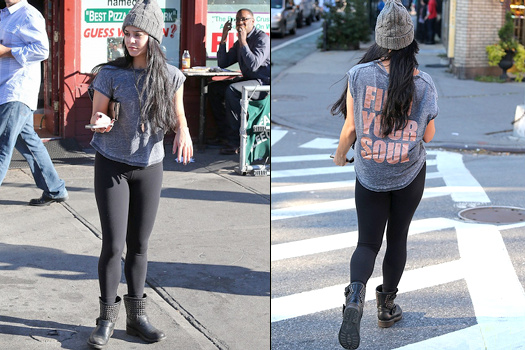 Vanessa Hudgens en leggings