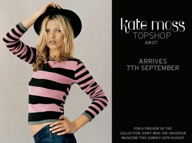 Kate Moss pour Topshop
