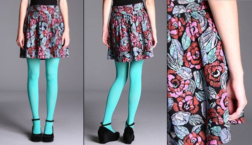 Jupe fleurie Urban Outfitters