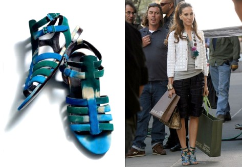 Spartiates Balenciaga et Sarah Jessica Parker