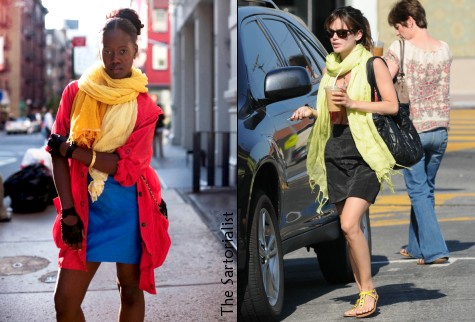 Le foulard oversize