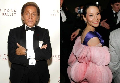 Valentino et Lucy Liu