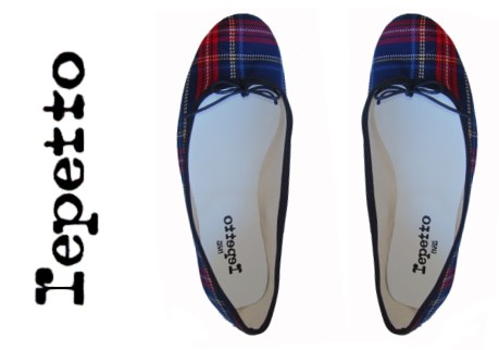 Ballerines Repetto imprim tartan