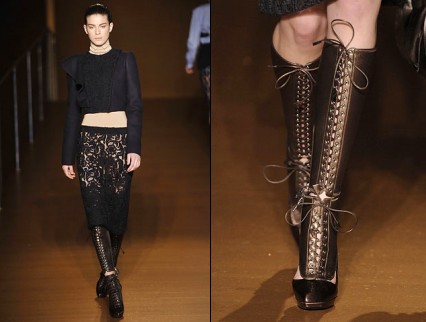 Bottines lacées Prada