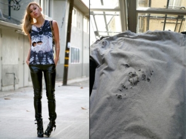 Le tee-shirt troué