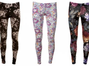 Leggings fleuris Topshop