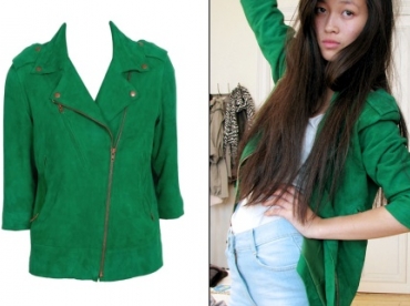 Veste en suède Acne Jeans