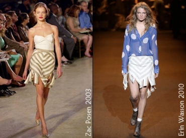 Quand Erin Wasson copie Zac Posen...