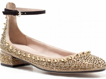Ballerines à studs Zara