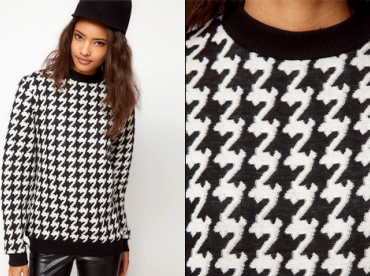 Sweat pied-de-poule Asos