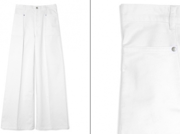Pantalon large blanc COS