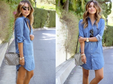 La robe-chemise en jean