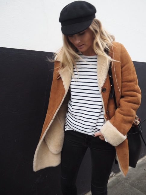 Marinire + veste en peau laine = le bon mix