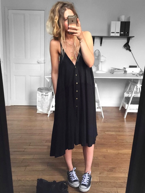 Lorsque le thermomtre dpasse les 30C, on s'autorise la petite robe noire lgre et dcollete