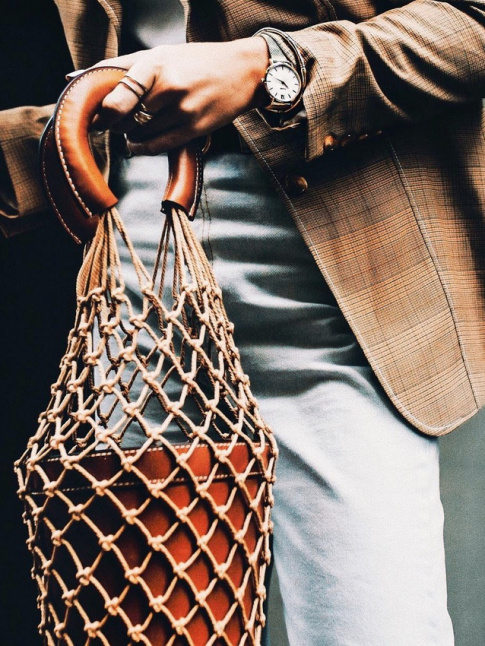 Oui  la dclinaison du filet  provision en sac  main  part entire !