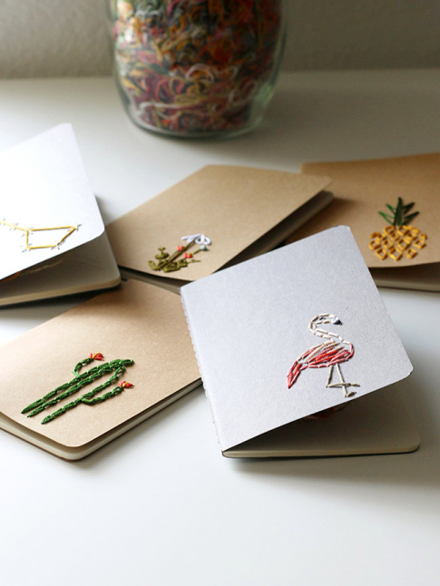 Personnaliser ses carnets par quelques points de broderie : la bonne ide du moment !