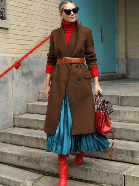 Rouge + marron + vert canard = le bon mix